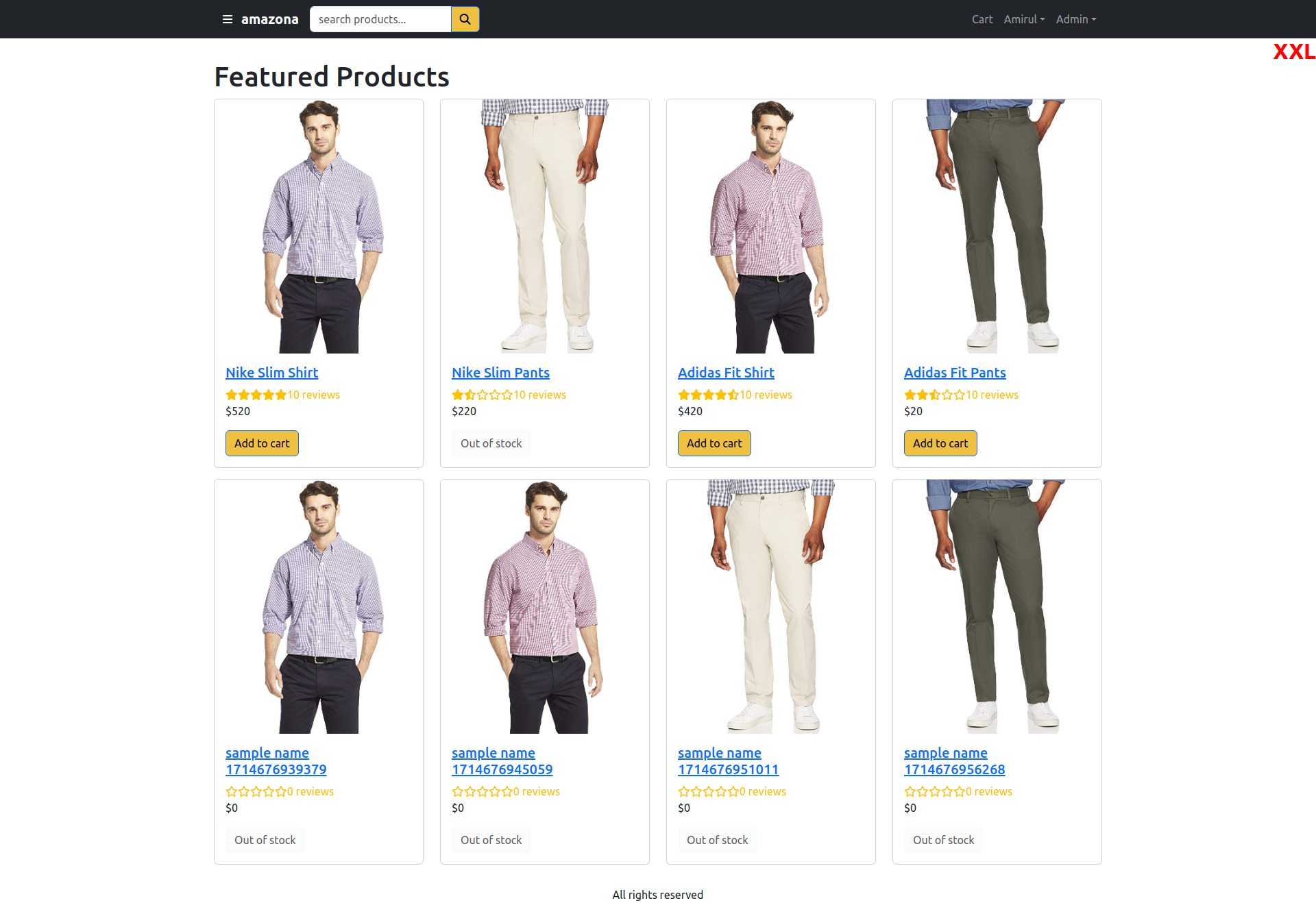 Amazon clone